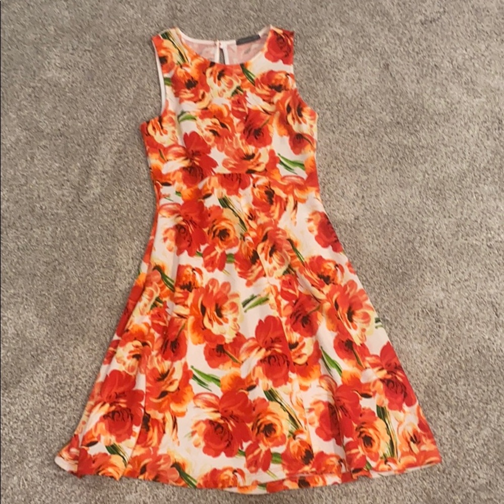 Soprano Orange Floral Dress